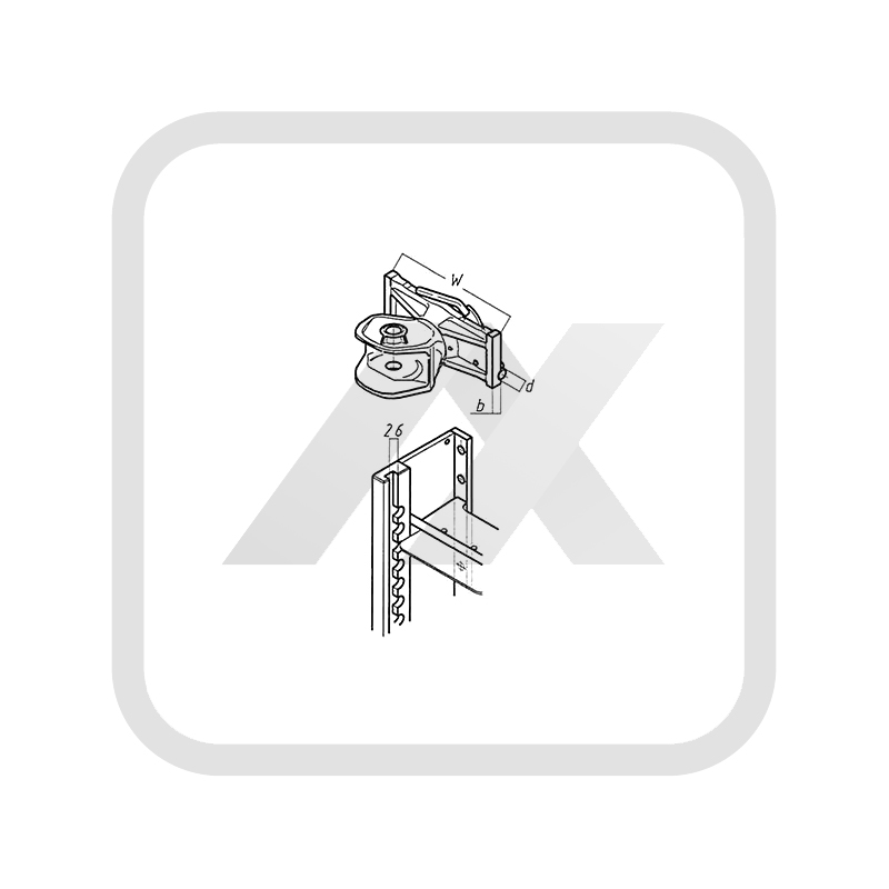 Landwirtschaft Scharmüller Zugmaul autom. 38er Bolzen, 295 mm, 32er Nut