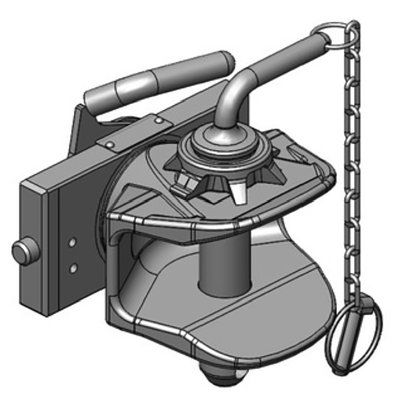 Traktorentechnik Anhängetechnik Scharmüller Zugmaul Standard mit Adapterplatte #05.1809.060-A02