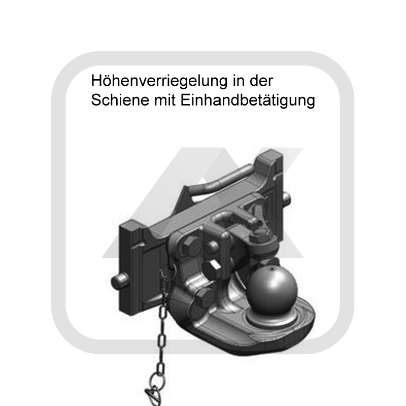 Landwirtschaft Scharmüller Zugkugel K80 passend für diverse mit 322er Schienenbreite