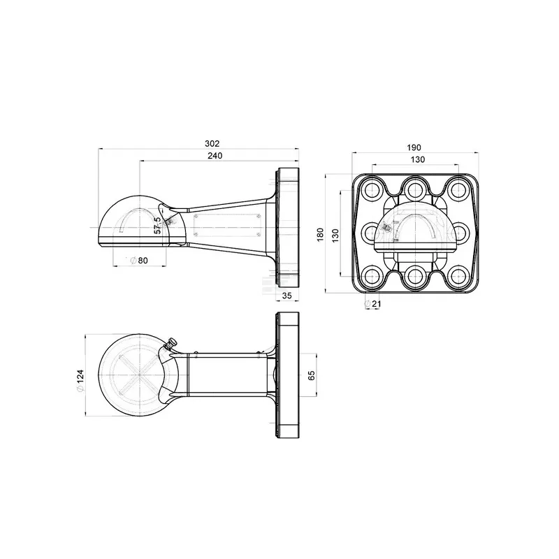 K80 Kalotte / Zugöse für Zugkugeln