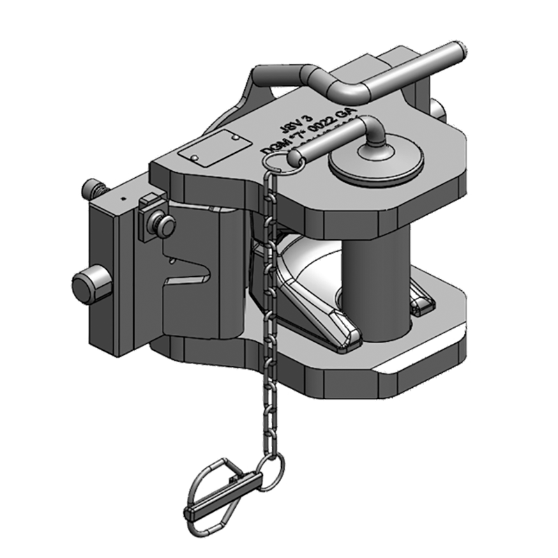Traktorentechnik Anhängetechnik Scharmüller Zugmaul Standard mit Adapterplatte #03.3307.031-A02