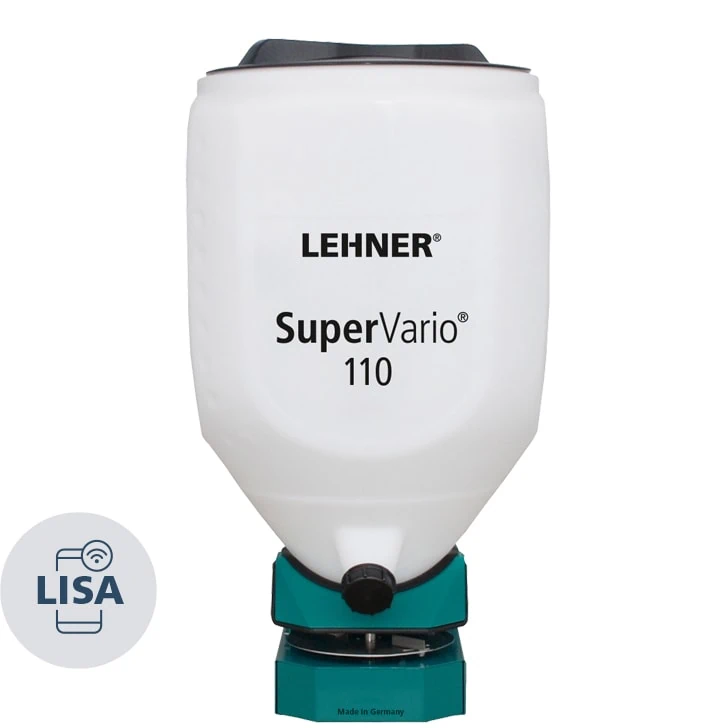 LEHNER SuperVario Streuer 12 Volt für Zwischenfrüchte und Grassaaten