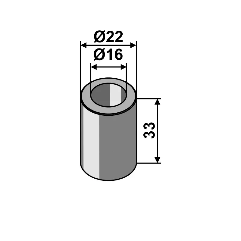 IHOF Reduzierbuchse Kat  1-0 /  16 - 22 mm verzinkt (658-191)