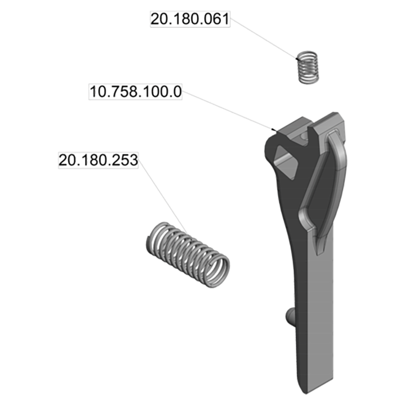 Scharmüller Auslösezunge-Set A10/A11 #02.480.100
