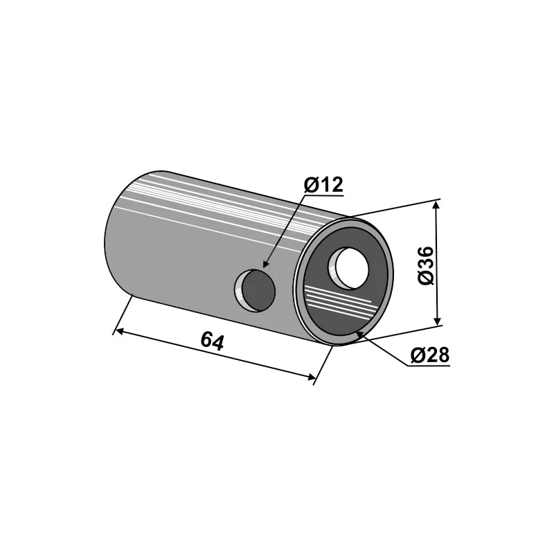 IHOF Reduzierbuchse mit Bohrung Kat  3-2 /  28 - 36 mm verzinkt (658-281)