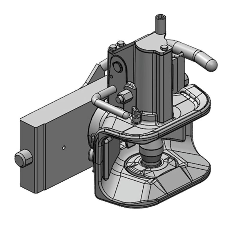 Traktorentechnik Anhängetechnik Scharmüller Zugmaul Standard mit Adapterplatte #03.3343.221-A02