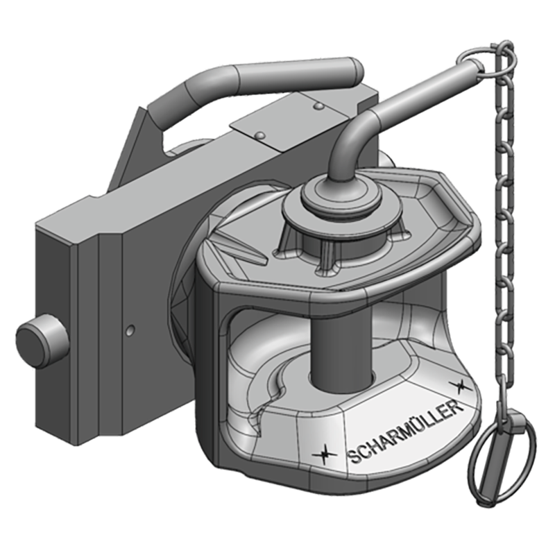 Traktorentechnik Anhängetechnik Scharmüller Zugmaul Standard mit Adapterplatte #03.2255.01-A02