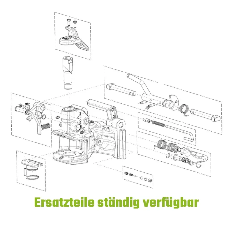 Anhängekupplung Sauermann HS17101KU32 320 mm 32er Bolzen Case IH 