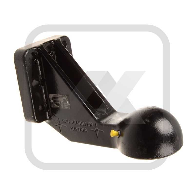 Landwirtschaft Scharmüller Kugelzugöse K80 Typ mit Schraubflansch, vertikal (unten) versetzt