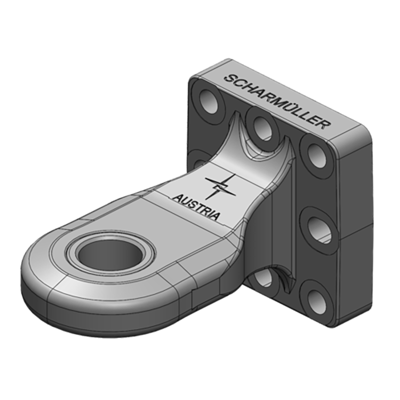 Anhängetechnik Scharmüller Zugöse Flansch #00.652.161.1-A02