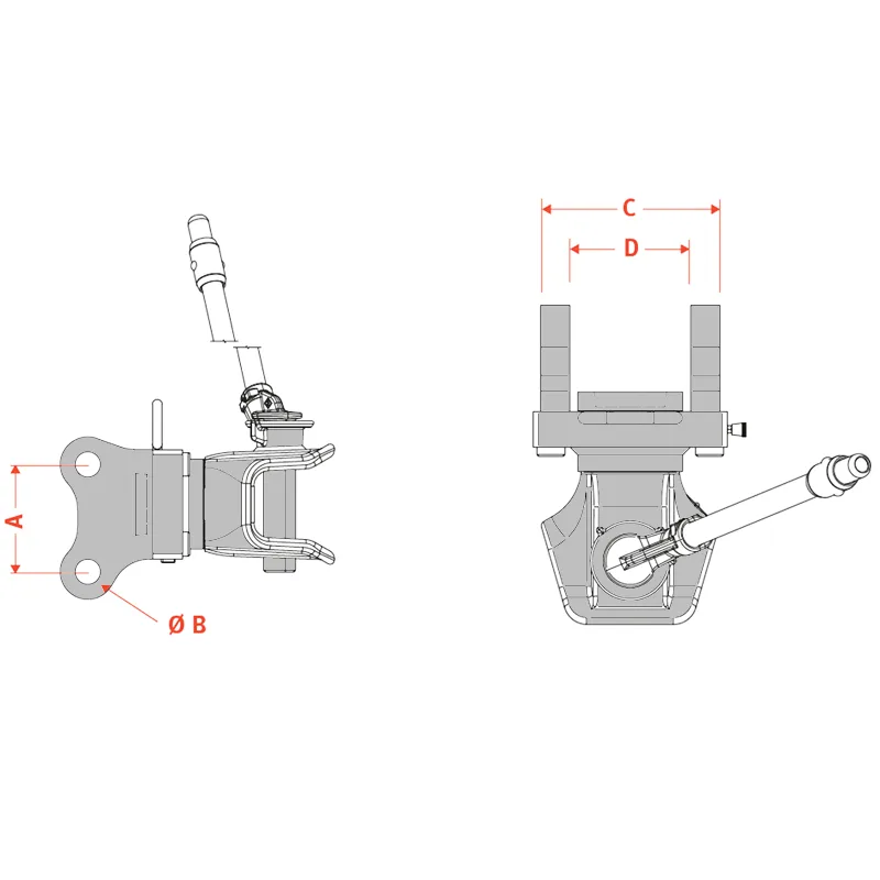 Anhängekupplung von Cramer für Case IHC
