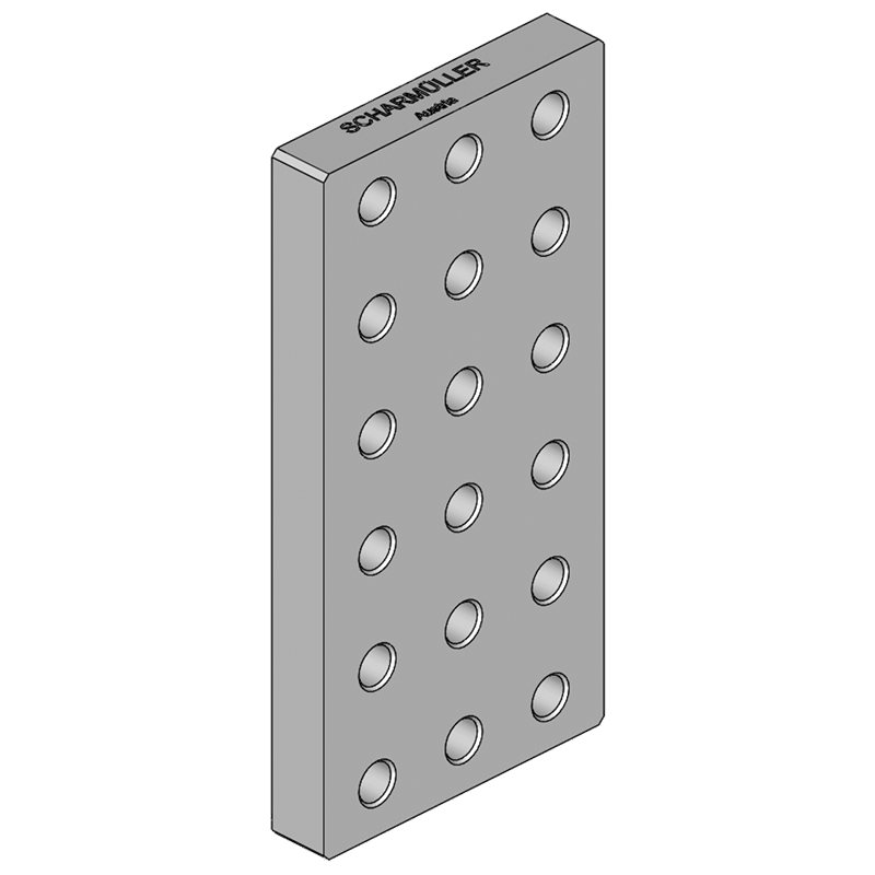 Traktorentechnik Anhängetechnik Scharmüller Anschweißplatte #00.645.500.0