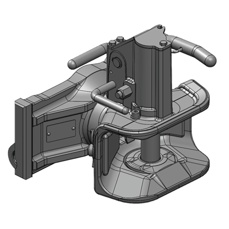 Traktorentechnik Anhängetechnik Scharmüller Zugmaul Standard mit Adapterplatte #05.2951.021-A02