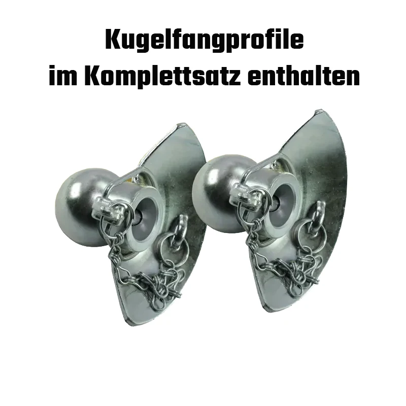 Kugelfangprofile für Fanghaken Kat