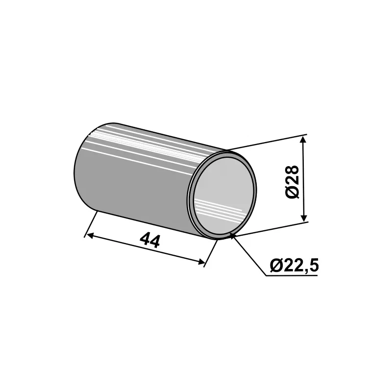 IHOF Reduzierbuchse Kat  2-1 /  22,5 - 28 mm verzinkt (658-22)