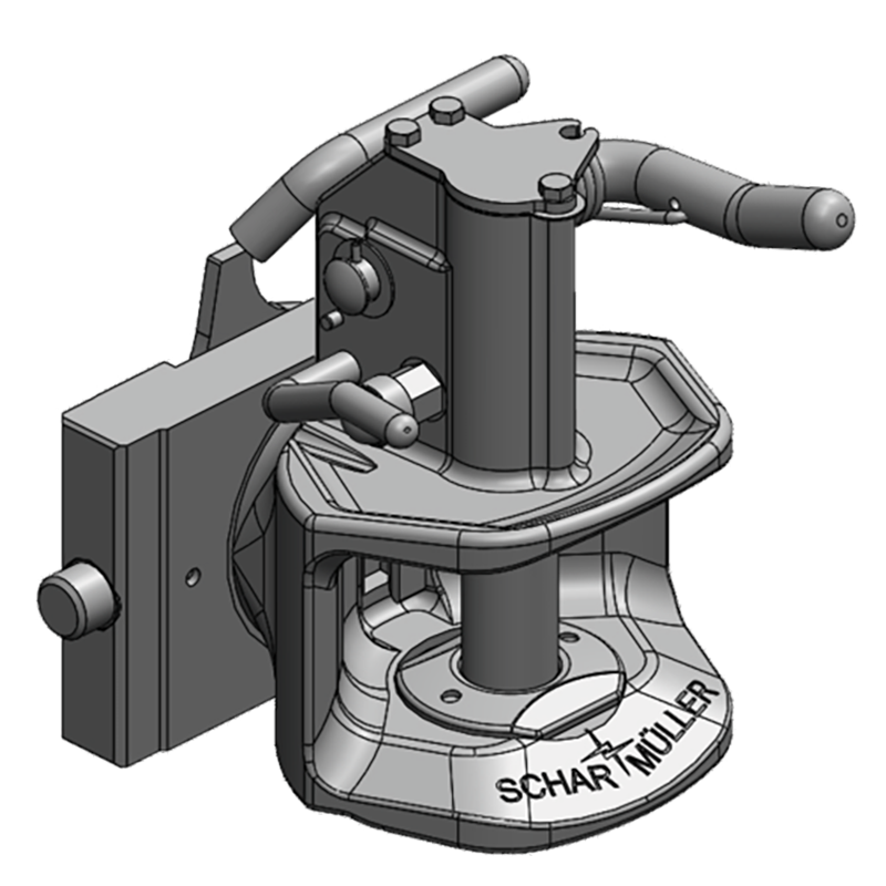 Traktorentechnik Anhängetechnik Scharmüller Zugmaul Standard mit Adapterplatte #03.2011.03-A19