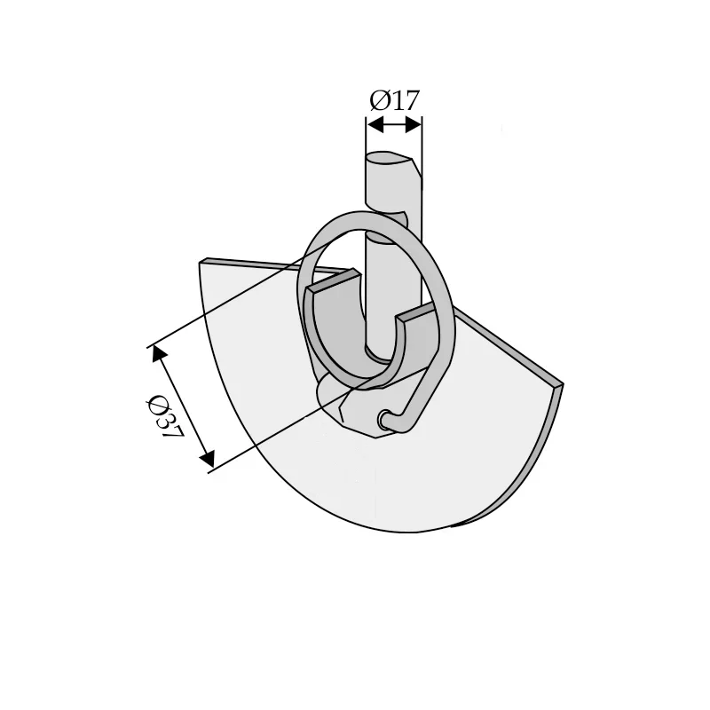 Fangschale I-HOF Kat 3 /  36,6 - 17 mm verzinkt 