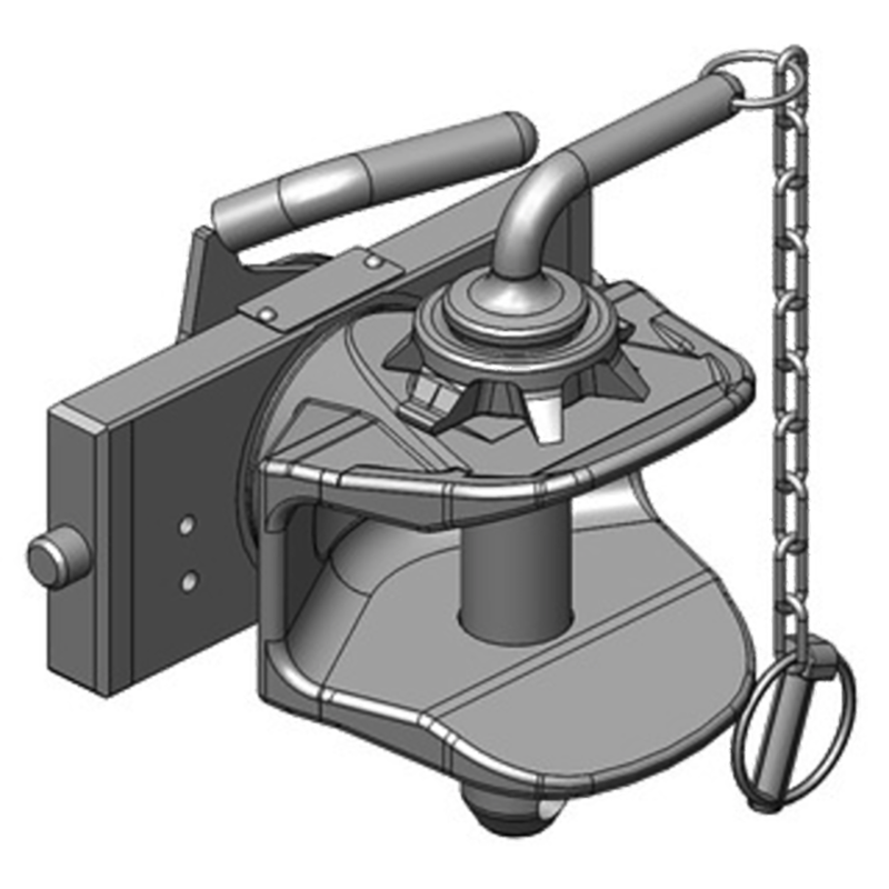 Traktorentechnik Anhängetechnik Scharmüller Zugmaul Standard mit Adapterplatte #05.2009.060-A02