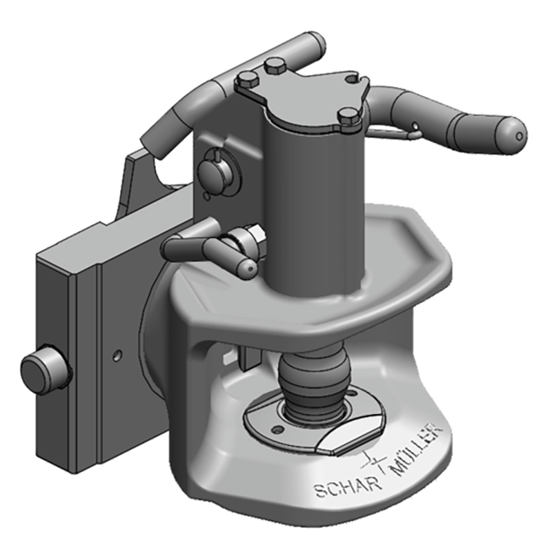 Traktorentechnik Anhängetechnik Scharmüller Zugmaul Standard mit Adapterplatte #03.2013.03-A19