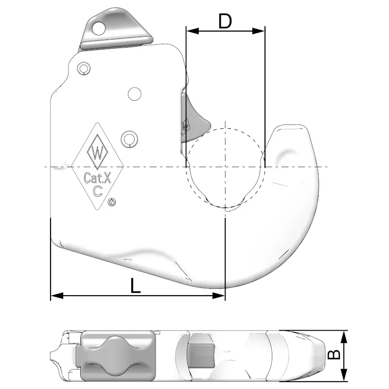 WALTERSCHEID Unterlenkerfanghaken KAT 2 1208553 