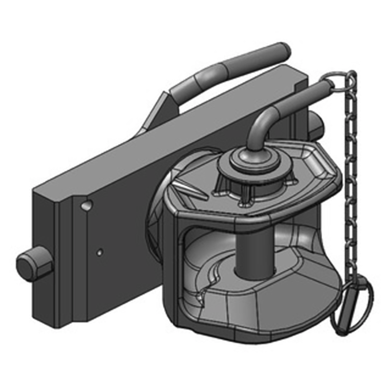 Traktorentechnik Anhängetechnik Scharmüller Zugmaul Standard mit Adapterplatte #03.2955.03-A02