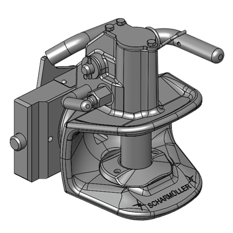 Traktorentechnik Anhängetechnik Scharmüller Zugmaul Standard mit Adapterplatte #05.1807.00-A02