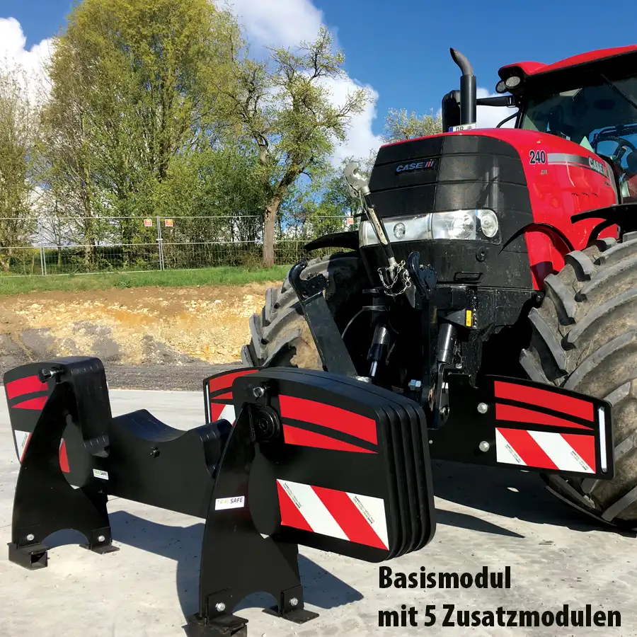 Frontgewicht und Unterfahrschutz für Schlepper 