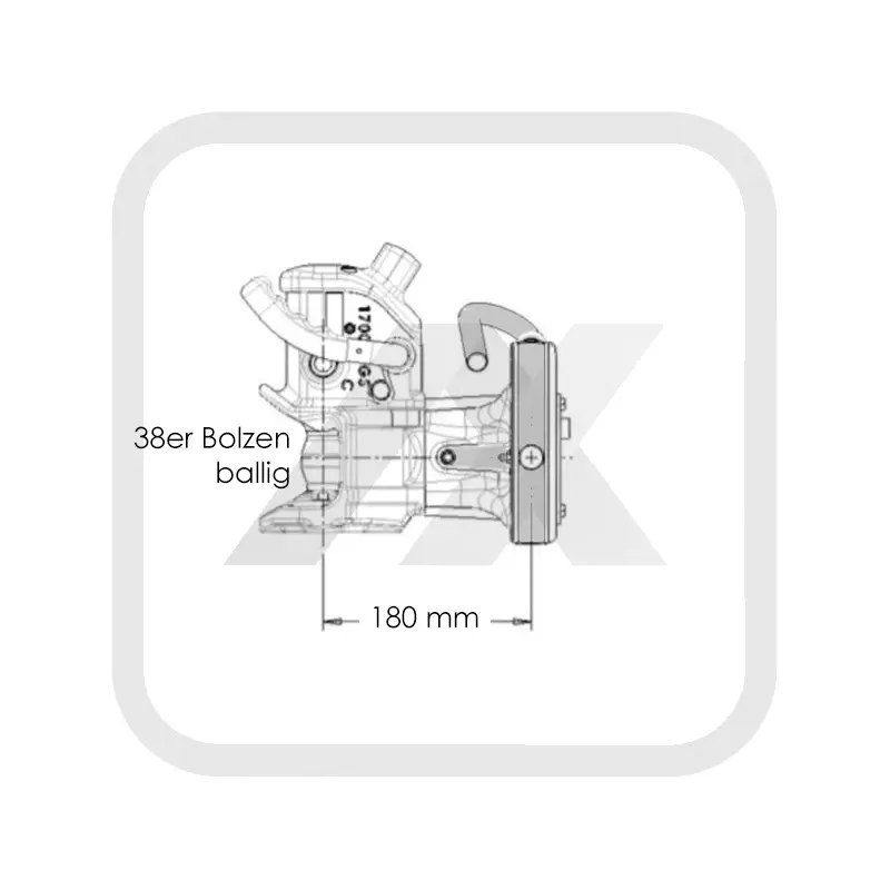 Anhängekupplung Fendt Farmer Favorit von Sauermann 
