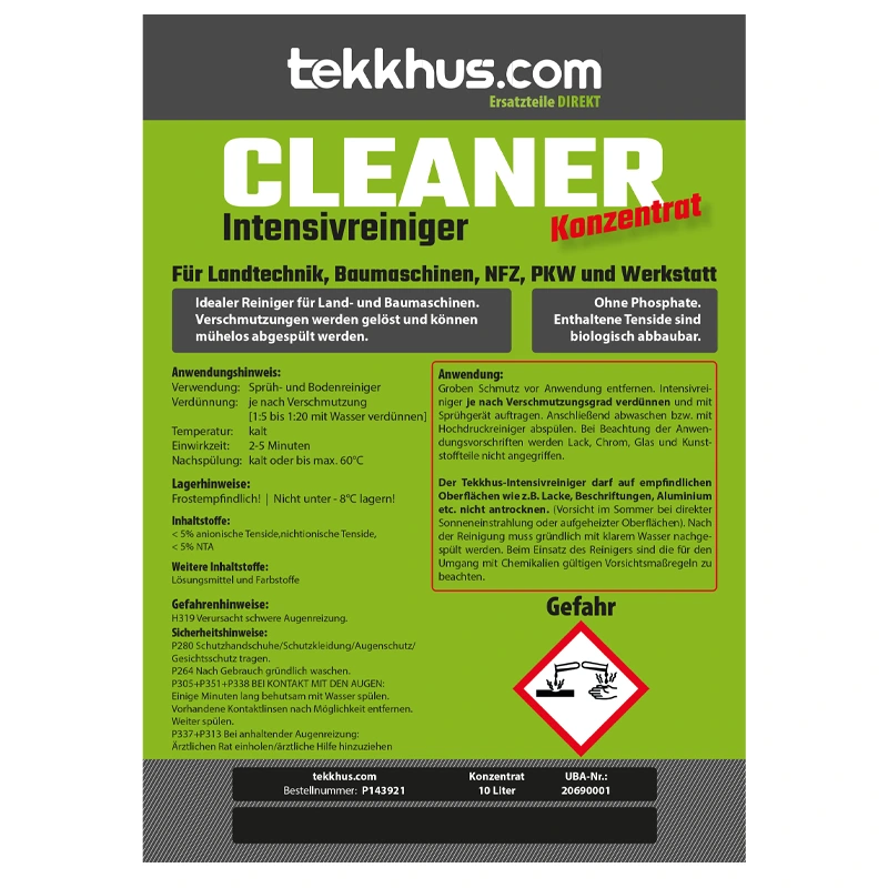 Intensivreiniger für Traktoren