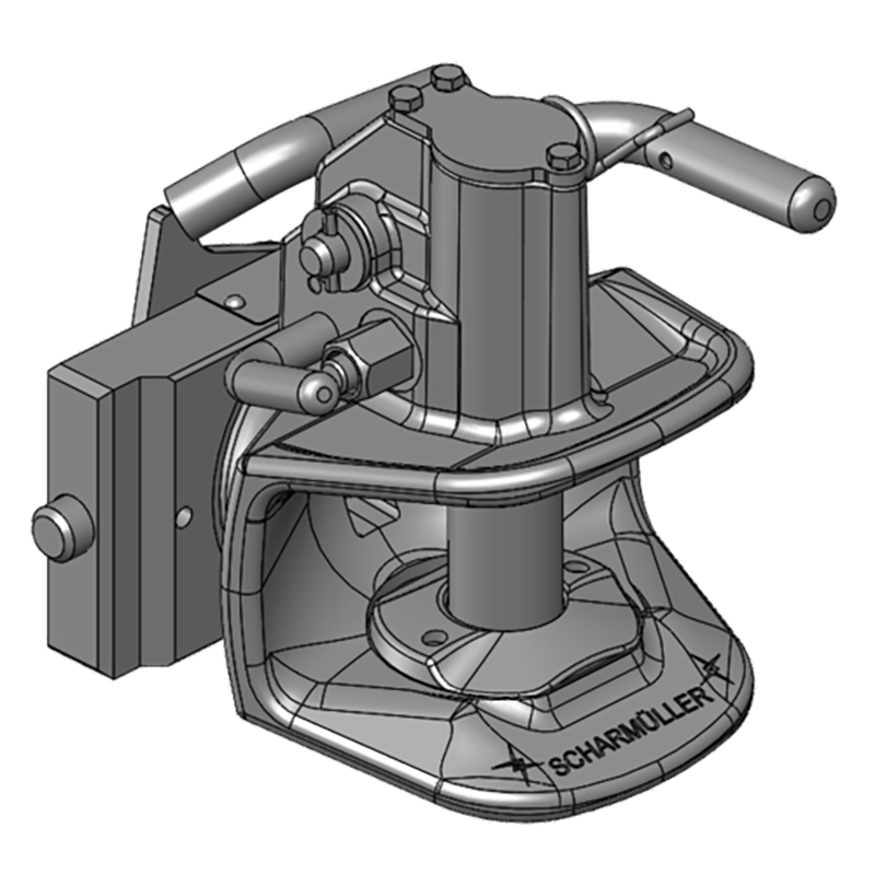 Traktorentechnik Anhängetechnik Scharmüller Zugmaul Standard mit Adapterplatte #05.2007.00-A02