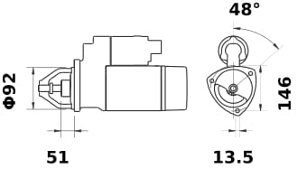 Mahle 12 V Anlasser 4,2 kW (IS1089) bild_2