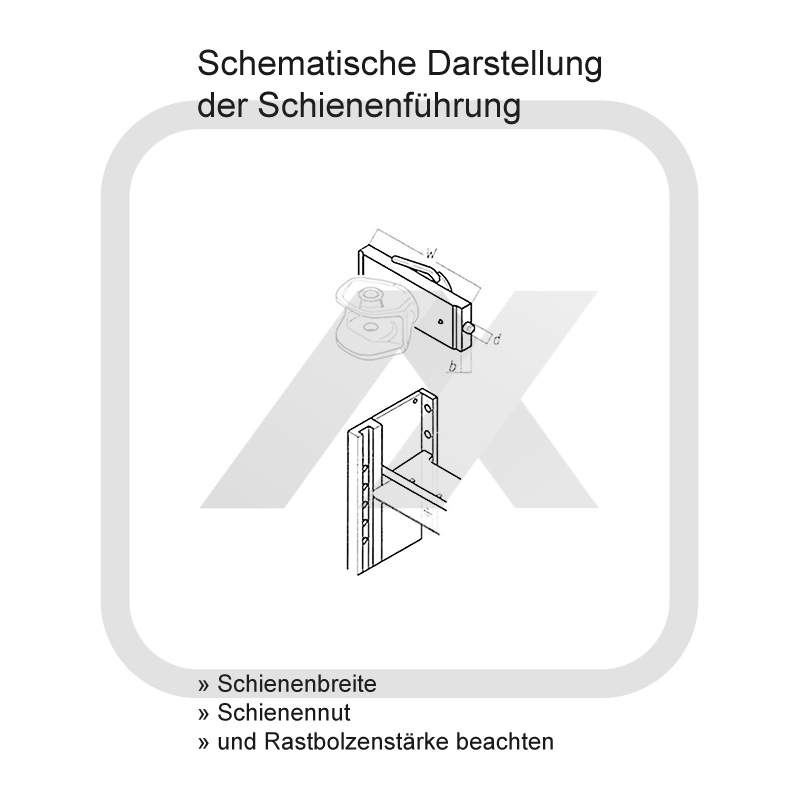 Landwirtschaft Scharmüller Zugkugel K80 passend für diverse mit 322er Schienenbreite