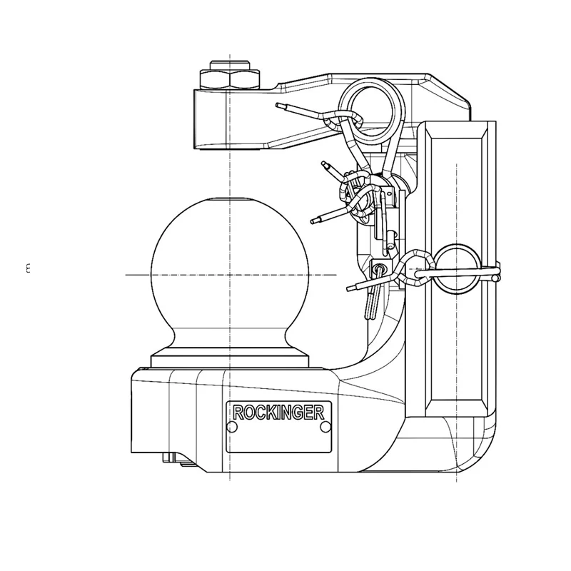 Kugeleinsatz K80 Rockinger 390mm 4000 kg