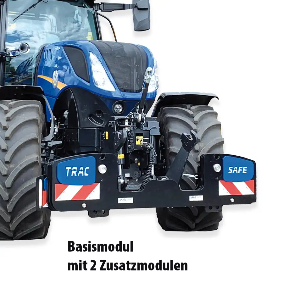 Frontgewicht und Unterfahrschutz für Schlepper 