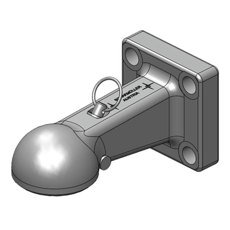 Anhängetechnik Scharmüller Zugöse Flansch #00.649.01.0-A02