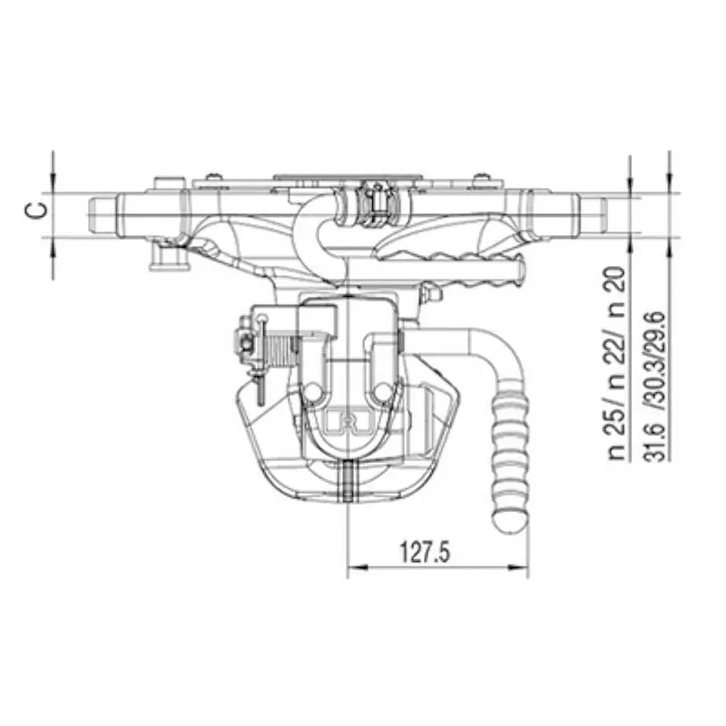 Anhängekupplung John Deere mit 32mm Bolzen