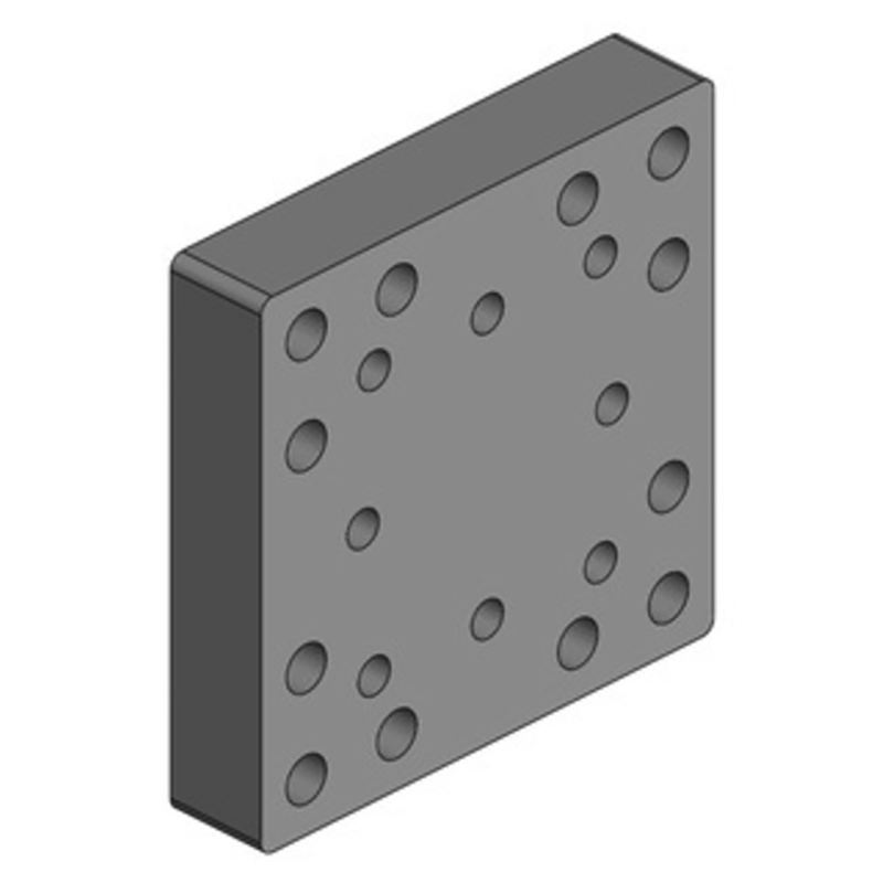 Traktorentechnik Anhängetechnik Scharmüller Anschweißplatte #00.645.17.0